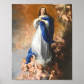Poster Immaculate Conception de Virgin Mary Murillo (Devant)