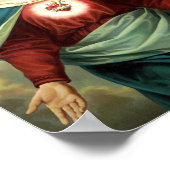 Poster Immaculé Coeur Vierge Marie (Coin)