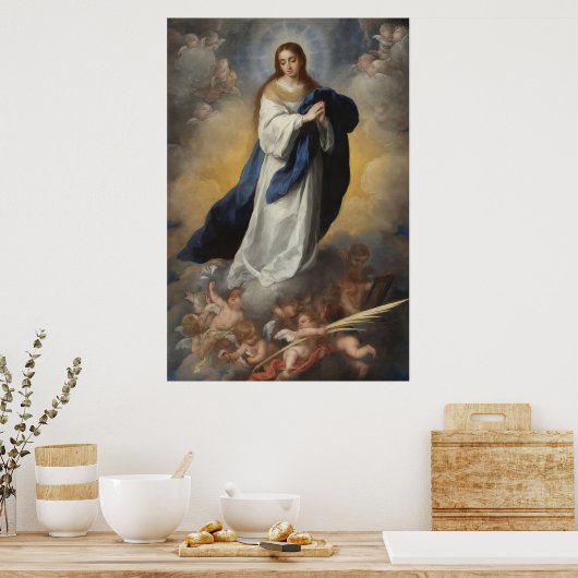 Poster Immaculée Conception Assomption Vierge Murillo (Cuisine)