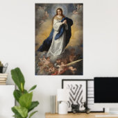 Poster Immaculée Conception Assomption Vierge Murillo (Bureau à domicile)