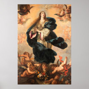 Poster Immaculée Conception Assomption Vierge Palomino