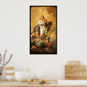 Poster Immaculée Conception avec les Cherubs - Tiepolo (Cuisine)
