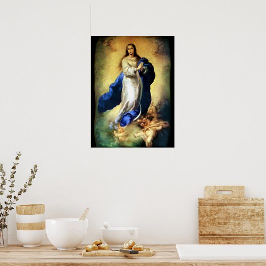 Poster Immaculée Conception de la Vierge Marie - Murillo (Cuisine)