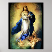 Poster Immaculée Conception de la Vierge Marie - Murillo (Devant)