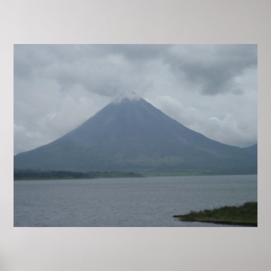 Poster Immense photo d'un volcan au Costa Rica ! (Devant)