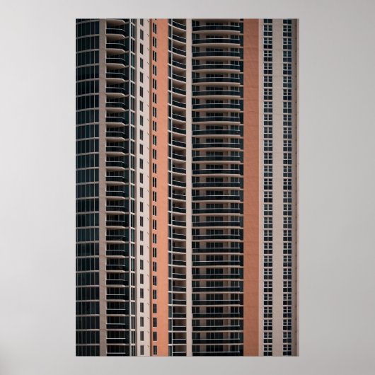 Poster Immeuble Brown et noir (Devant)