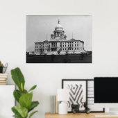 Poster Immeuble du Capitole de l'État (Bureau à domicile)