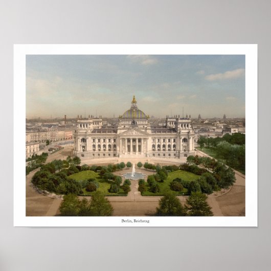 Poster Immeuble Reichstag, Berlin Allemagne (Devant)