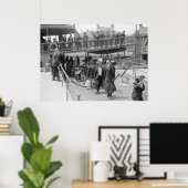 Poster Immigrants Arrivés à Ellis Island, début des année (Bureau à domicile)