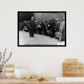 Poster Immigrants vers Ellis Island 1911 (Cuisine)