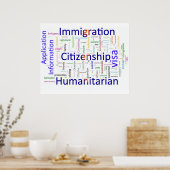 Poster Immigration et Citoyenneté Texte connexe (Cuisine)