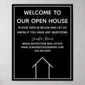 Poster Immobilier sur mesure Bienvenue à notre Open House (Devant)