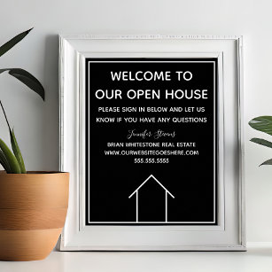Poster Immobilier sur mesure Bienvenue à notre Open House