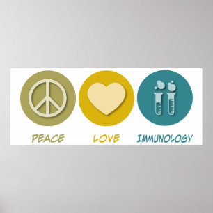 Poster Immunologie d'amour de paix