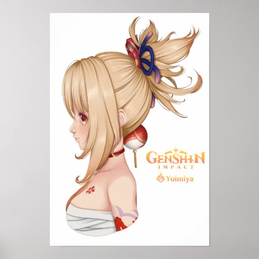 Poster Impact de Genshin : Yoimiya (fanart) (Devant)