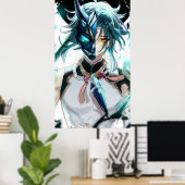 Poster Impact de Xiao Genshin (Bureau à domicile)