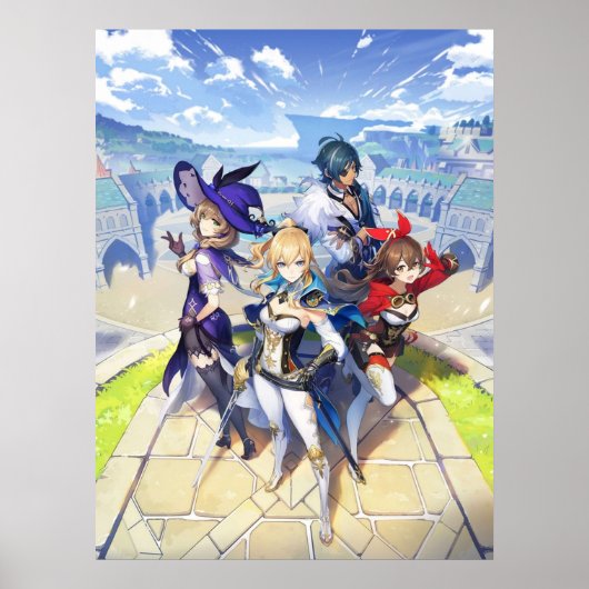 Poster Impact Genshin du jeu (Devant)