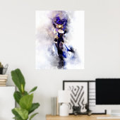 Poster Impact Genshin - Lisa (Bureau à domicile)