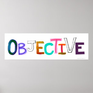 Poster Impartial juridique juste rationnel d'art objectif