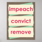 Poster Impeach Convict Remove 1950s Style (Devant)