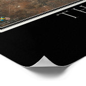 Poster Imperial Valley Californie Du Satellite Spatial (Coin)