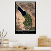 Poster Imperial Valley Californie Du Satellite Spatial (Cuisine)