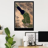 Poster Imperial Valley Californie Du Satellite Spatial (Bureau à domicile)