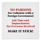 Poster Impersion — Pas de pardon pour collusion (Devant)