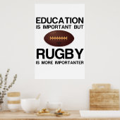 POSTER IMPORTANTE IMPORTANTE RUGBY DE L'ÉDUCATION (Cuisine)