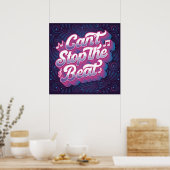 Poster Impossible d'arrêter l'affiche du Carré Beat (24x2 (Cuisine)