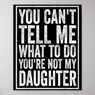 Poster Impossible de dire quoi faire Fille Fête des Pères