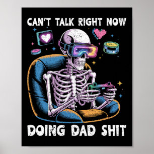 Poster Impossible de parler maintenant, je fais des trucs