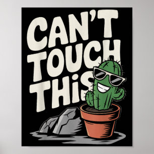 Poster Impossible de toucher ce Cool Cactus