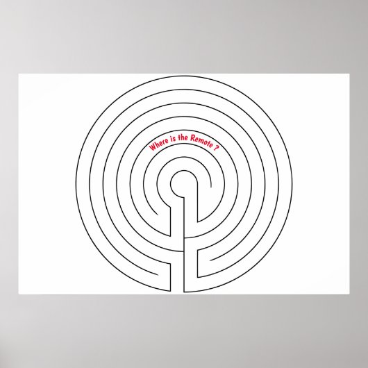 Poster Impossible de trouver l'affiche à distance (Devant)