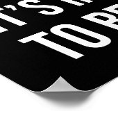 Poster Impossible D'Être Moyenne, Humide, Motivationnelle (Coin)