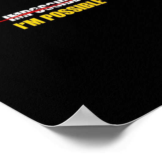 Poster impossible je suis possible (Coin)