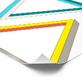 Poster Impossible triangles geek motif (Coin)