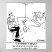 Poster Impôt zéro, CPA Bill 10 millions de dollars (Devant)