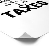 POSTER IMPÔTS PRÉSENTÉS MAIS DISPOSÉS À DISCUTER (Coin)