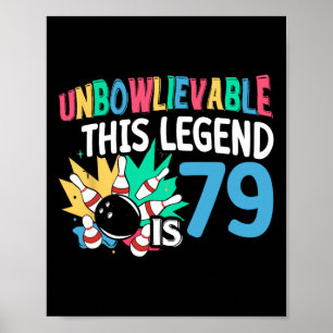 Poster Impraticable Cette Légende Est 79 Bowling 79e Nais