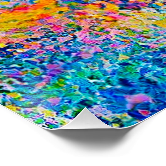 Poster Impression Abstraite dynamique (Coin)