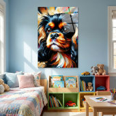 Poster Impression acrylique de chien Cavalier King Charle
