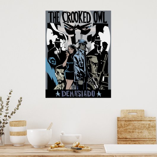 Poster Impression/affiche de la chouette cuite (Cuisine)