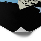 Poster Impression/affiche de la chouette cuite (Coin)