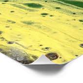 Poster Impression d'affiche abstraite vert gras Fade Away (Coin)