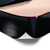 Poster Impression d'affiches de ski de Murren Suisse. (Coin)