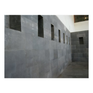Poster Impression d'architecture de mur en pierre inca an