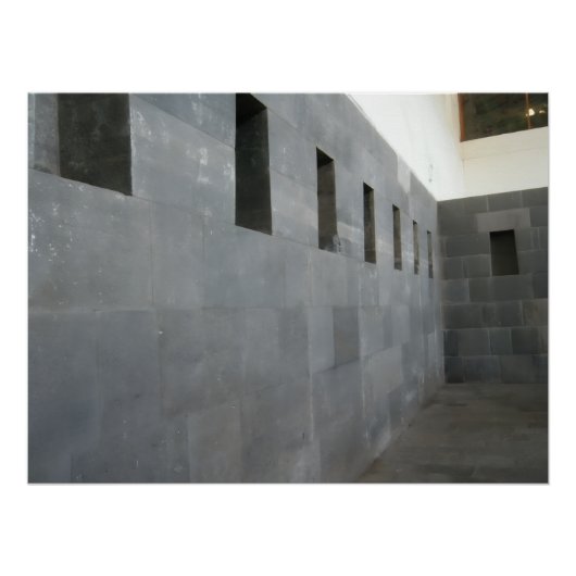 Poster Impression d'architecture de mur en pierre inca an (Devant)