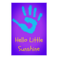 Impression d'art mural pour la nurserie Hello Litt