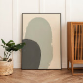 Poster Impression d'art Plante Abstrait japonais